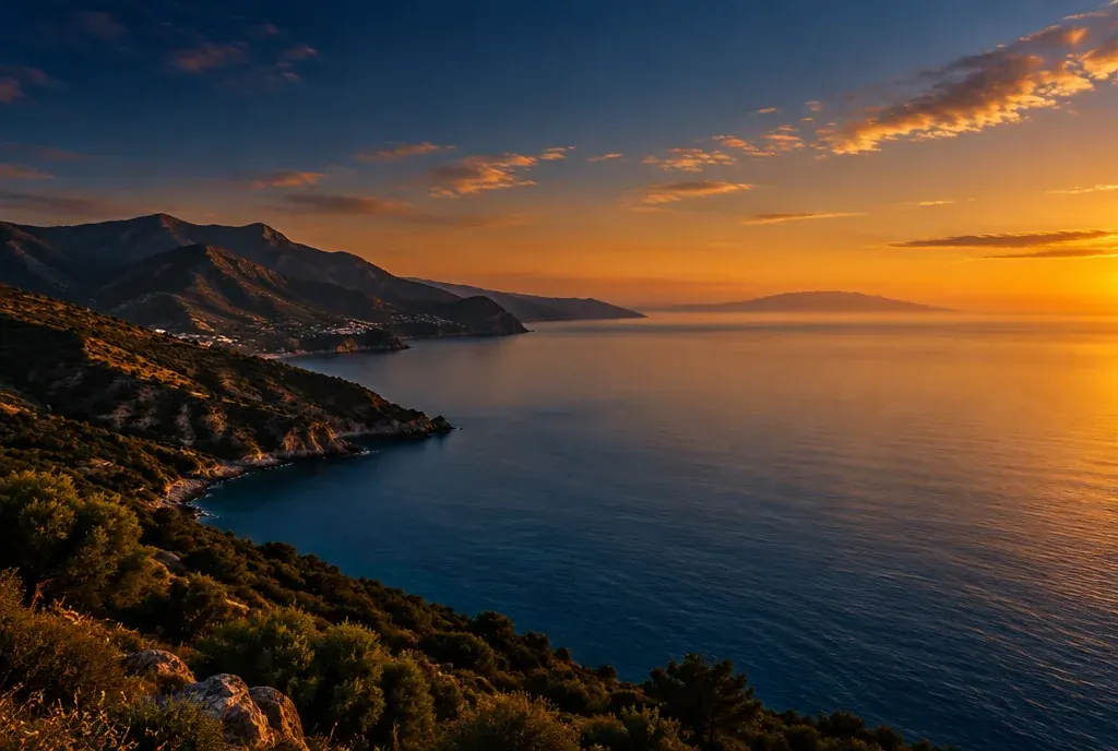 The Mediterranean coast of northern Morocco